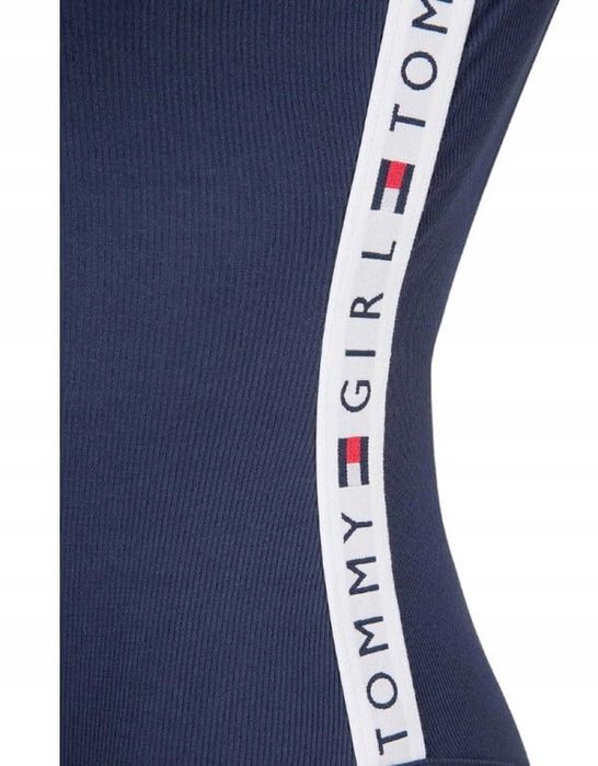 Body damskie Tommy Hilfiger r. XS bawełna - logo producenta