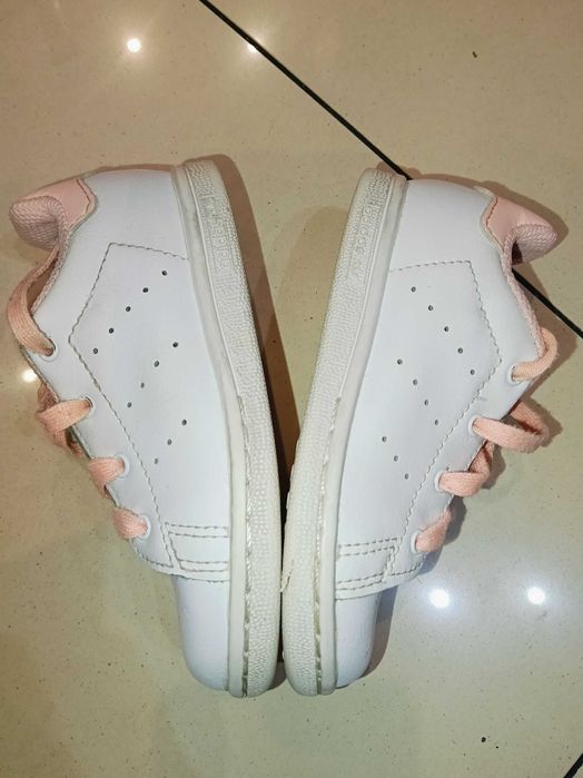 Adidasy trampki półbuty sneakersy adidas skóra tenisówki 24 różowe