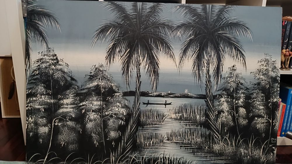 Tela pintada á mão 106*68cm