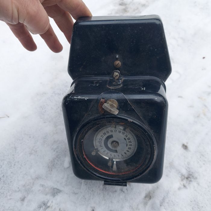 Stary Zegar sterujący prądu DDR Niemiecki  Berlin