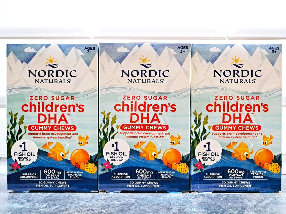 Nordic, Childrens DHA Gummy 600 мг (30 жев.таб.), омега-3 для детей
