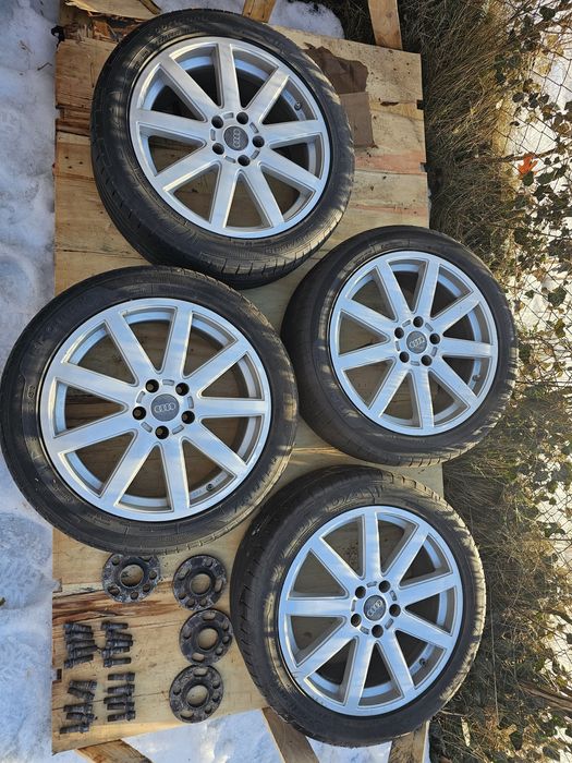 Alufelgi r18 5x112 z oponami i dystanse 15mm