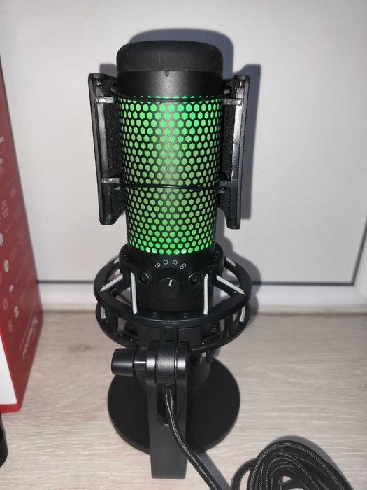 Комплект: Мікрофон HyperX QuadCast S + пантограф та поп-фільтр Fifine U1