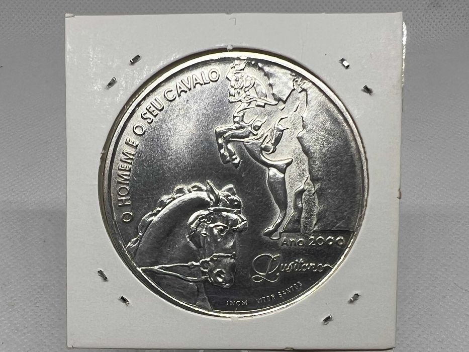 Portugal 2000 - 1000 Escudos Prata - Ibero-Americana - O Homem e o seu Cavalo