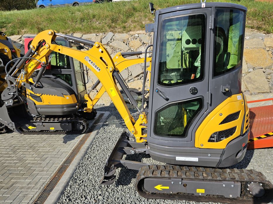 Koparka Minikoparka 2,5T KRÜGER YANMAR 380F V5,klima,kabina,Fujikoshi®