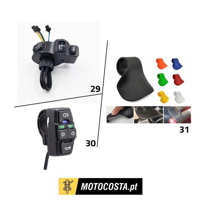 Botões e Interruptores Moto - Comutadores, Cruise Control - MOTOCOSTA