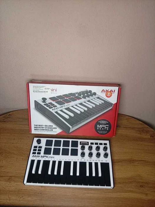 Teclado MIDI Akai Professional MPK Mini MK3 - Branco, B (Controladores MIDI)