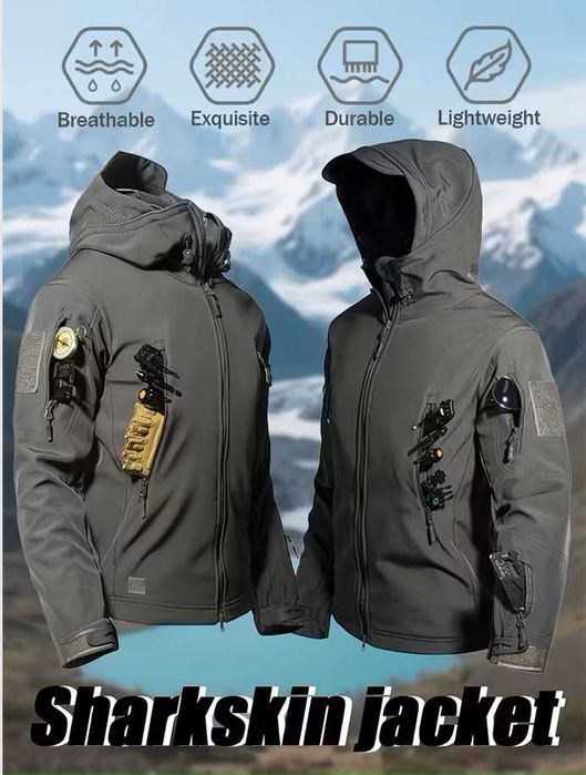 Куртка чоловіча Військова софтшел тактична тепла зручна водостійка