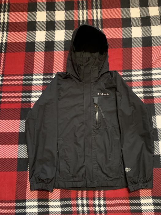 Куртка вітровка Columbia Omni-tech мембрана Unisex M, чорний