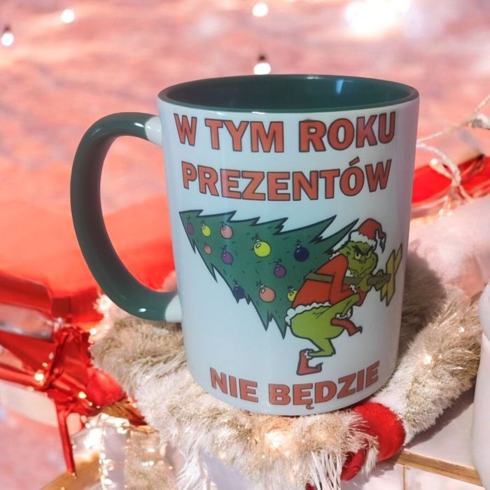 Kubeczki Grinch świąteczne