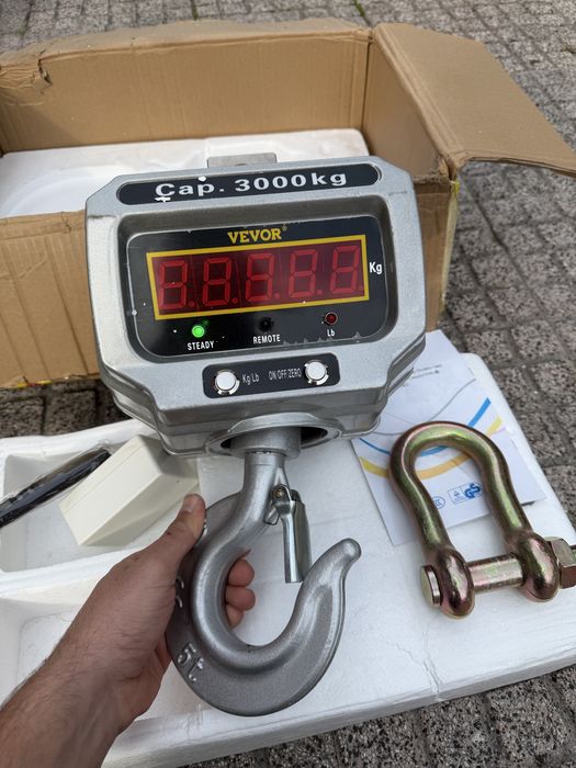 Balança digital de guindaste VEVOR 3000kg