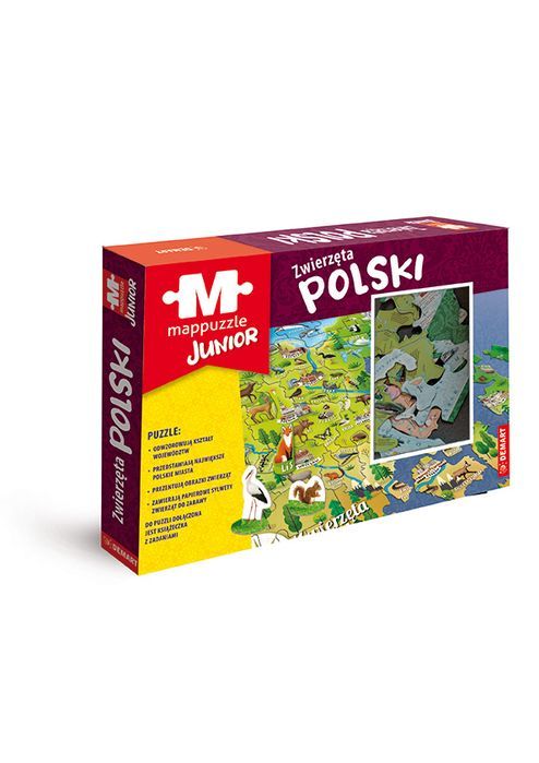 Mappuzzle Junior Zwierzęta Polski Demart Pap Nowa Nieużywana