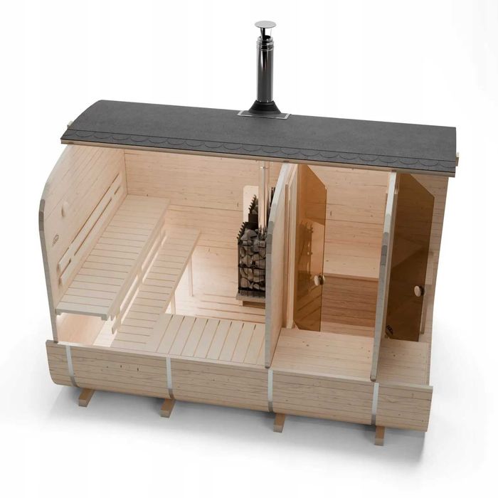Sauna Quadro 3,4m Przedsionek Taras