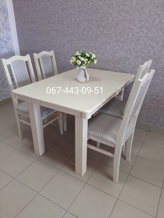 Стол стулья. Кухонный гарнитур. Столы. Стіл. Столи та стільці.