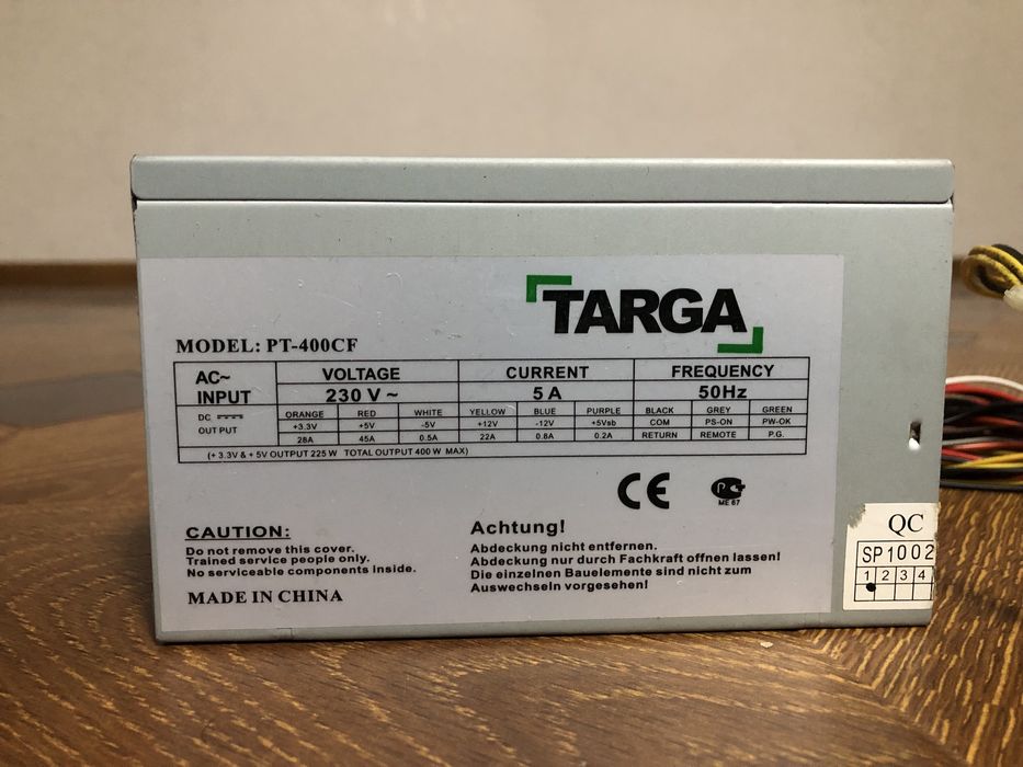 Блок питания Targa 400w