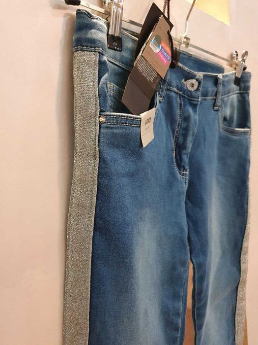 Джинсы IDO 152 slim fit 38 новые, голубые Идо слим фит