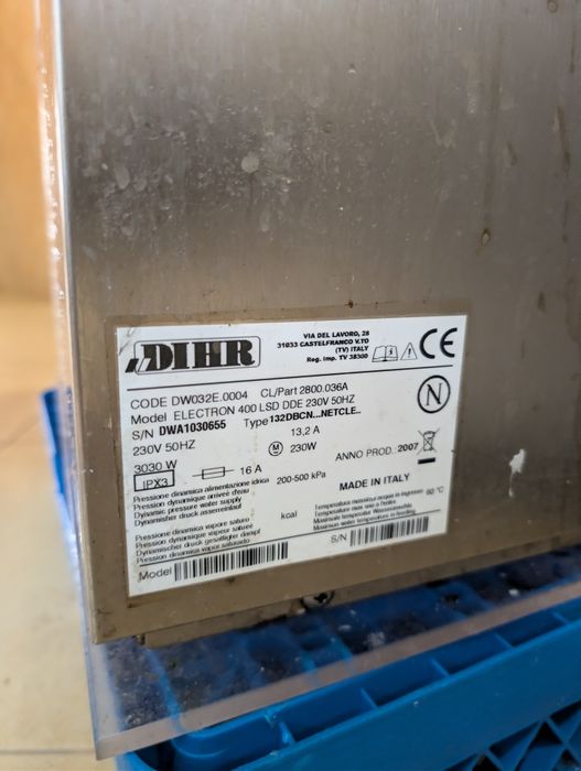 Máquina de Lavar Copos/ Loiça Industrial DIHR – Compacta (uso profissional)