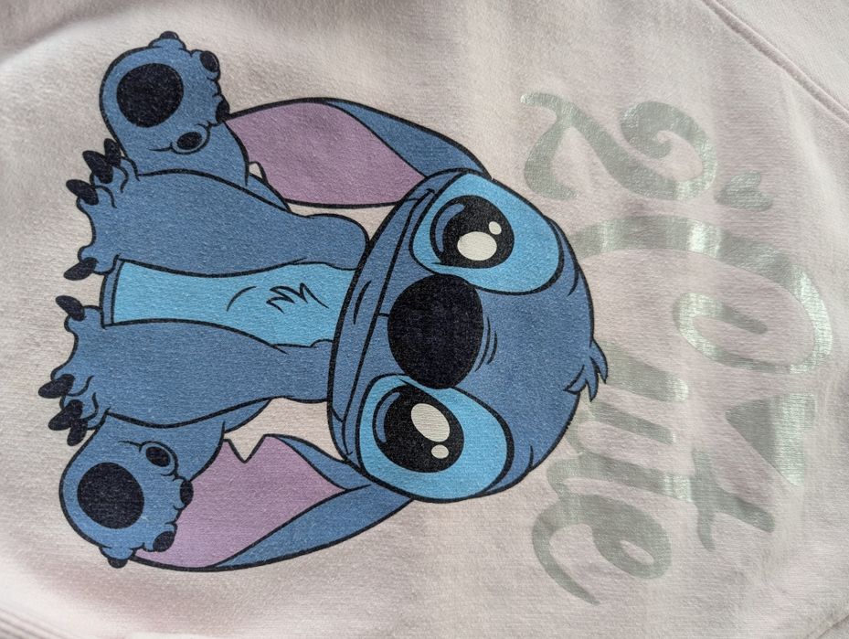 Bluza Stitch rozm 134 Sinsay różowa