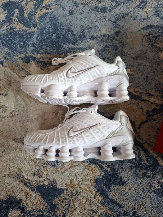 Buty Nike Shox TL White Metallic Silver r.36
