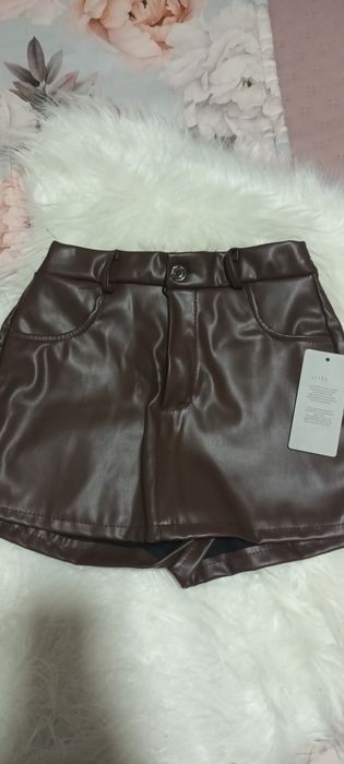 Saía calção ecopele