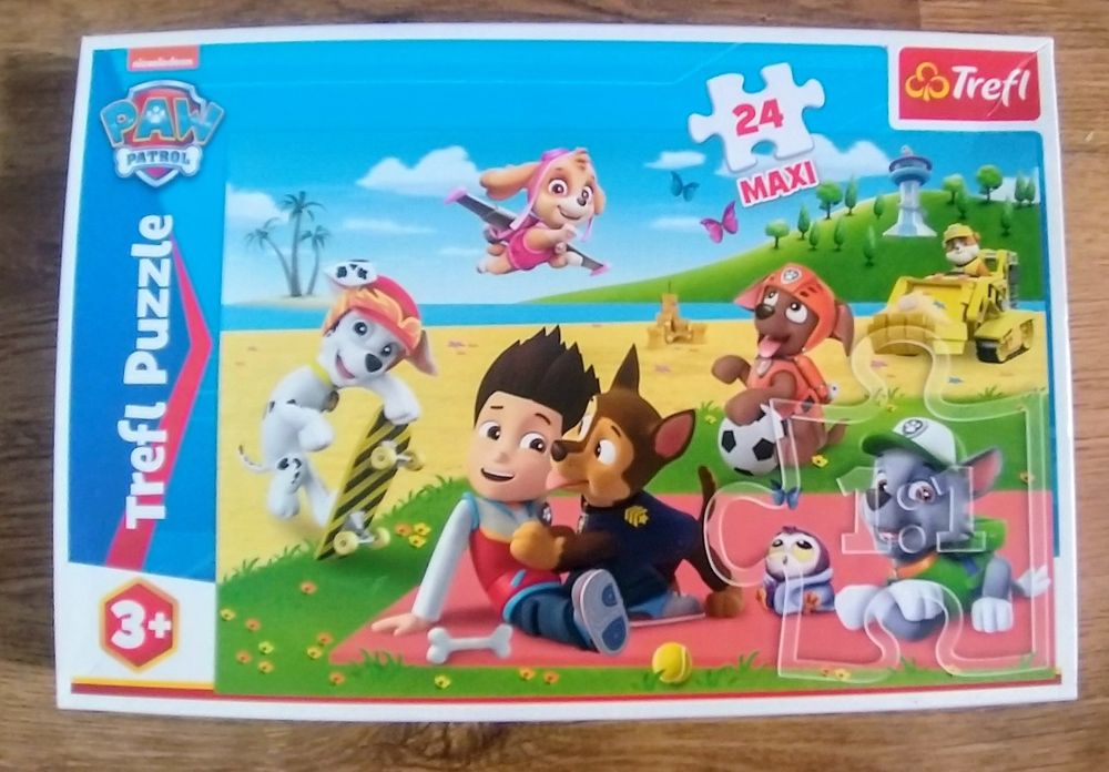 DUŻE Puzzle TREFL 24 duże, Psi Patrol, Świnka Pępka, Myszka Miki