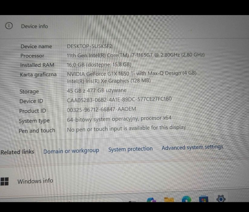 Laptop Razer RZ09-03272W12  Gamingowy