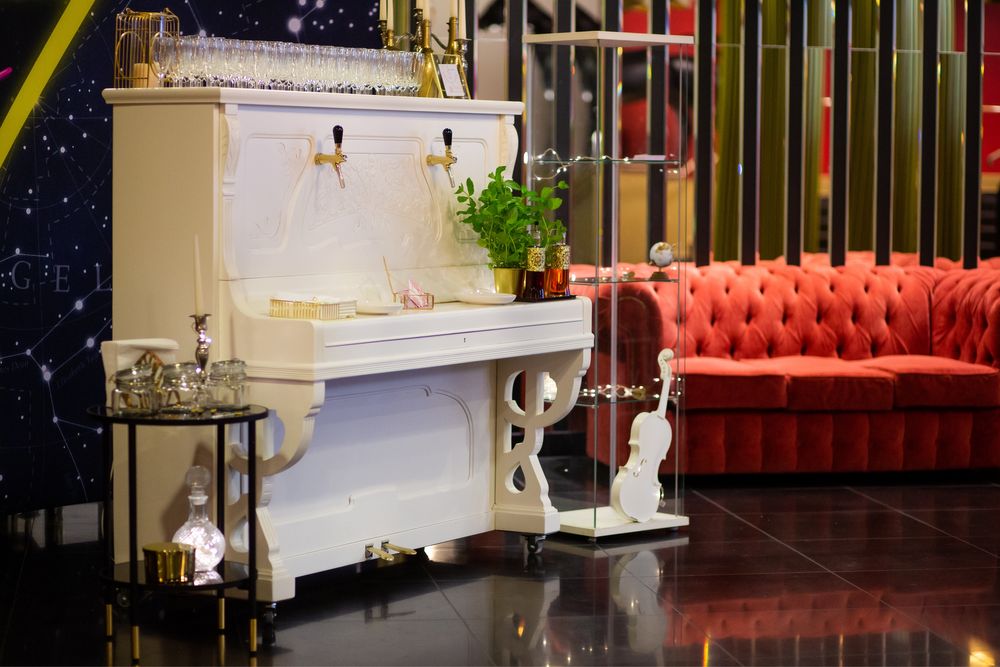 Pianino bar mobilny bar prosecco keykeg