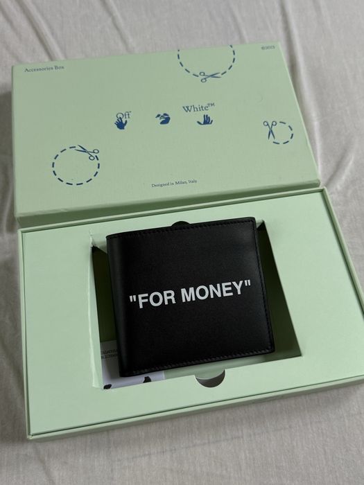 Off White "FOR MONEY" Bifold Wallet