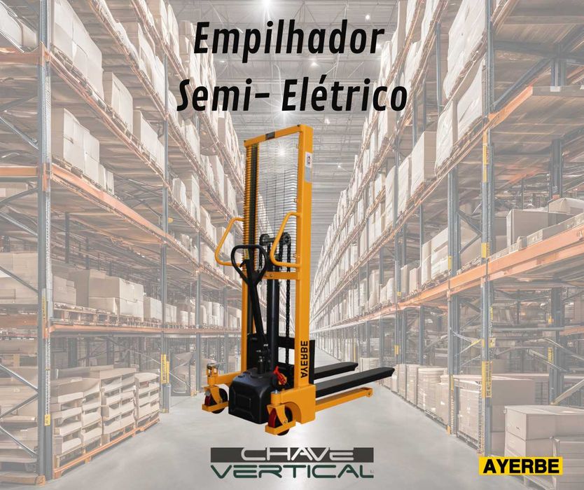 Empilhador Semi-Elétrico Cap. 800kg Elev. 2.5mt     JR19