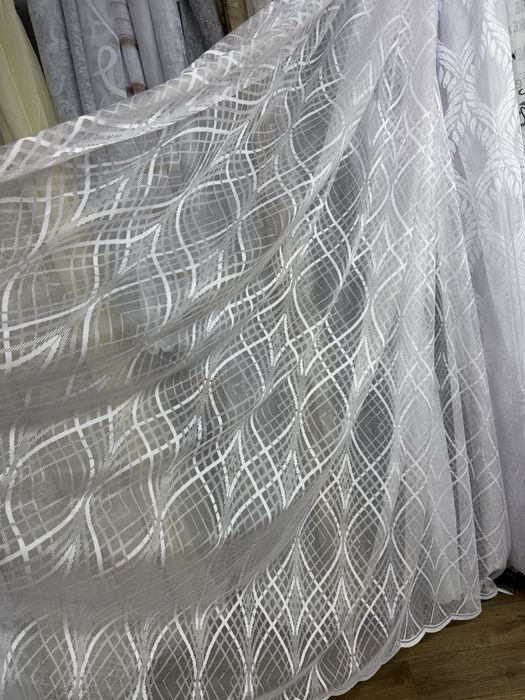 Тюль тюлі жакард висота 2.5м 2.9м 1.6м 1.8м жакарди