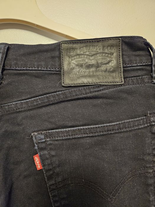 Spodnie jeansowe męskie młodzieżowe czarne Levi`s