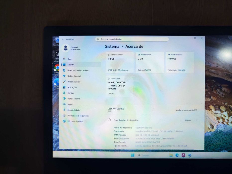 Lenovo i7 8th Gen / 8GB DDR4 RAM / Radeon 530 2GB GDDR5