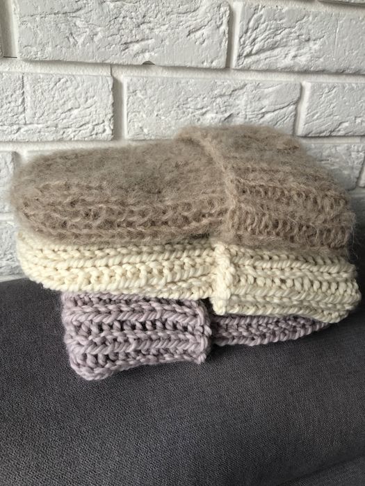 Czapka na drutach handmade Dostepne! Welna alpaka