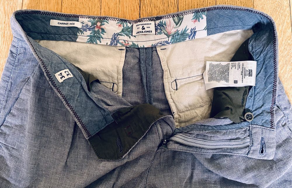 Продам чоловічі льняні брюки/штани бренду H&M, Jack & Jones
