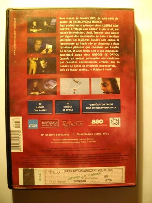 4 x dvd s , luís de matos, magia