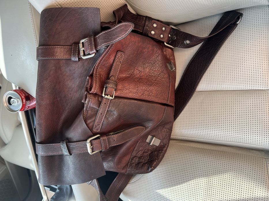 Шкіряна сумка-портфель