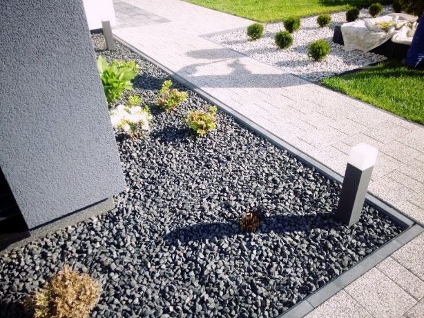 Grys czarny bazalt grafitowy kamień naturalny ozdobny dostawa i głaz
