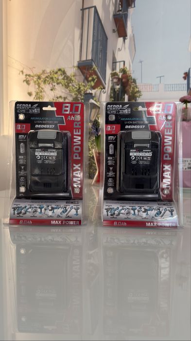 Zestaw dwóch akumulatorów , akumulator marki DEDRA model DED6937