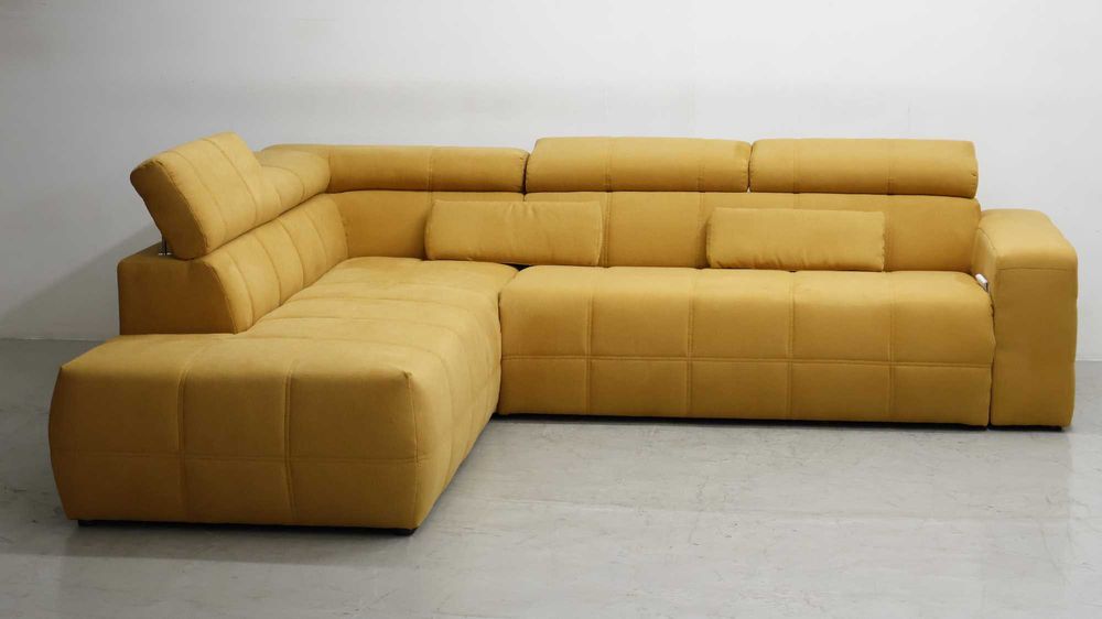 SFP DESIGN narożnik regulowane zagłówki rogówka sofa kanapa tkanina