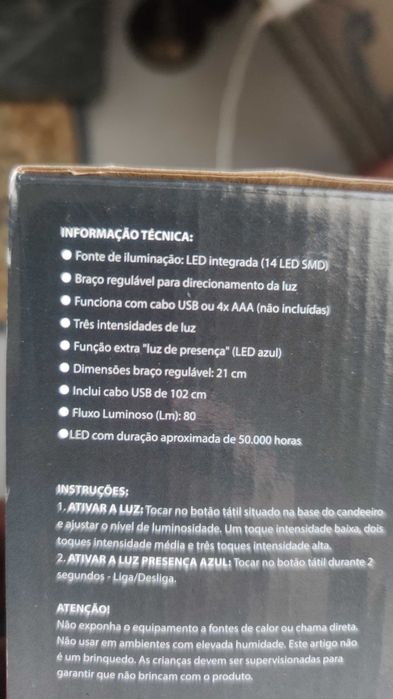 Candeeiro TouchLed Egolite64862789867523127