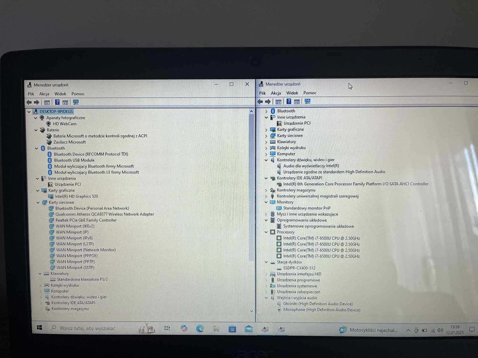 Acer Aspire E5-575 | i7 / 8GB / SSD 512GB | Zestaw: myszka, torba itd