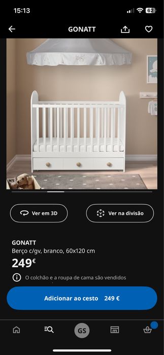 Berço IKEA como novo