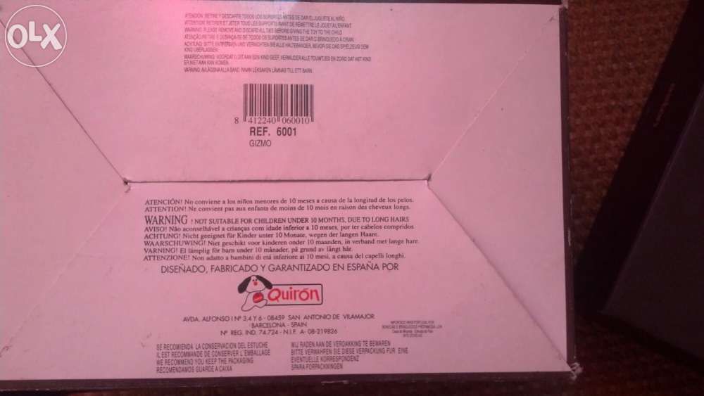 Gizmo novo na caixa. Nunca utilizado.