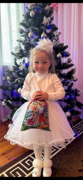 Костюм сніжинки на 2-3 роки 92 розмір