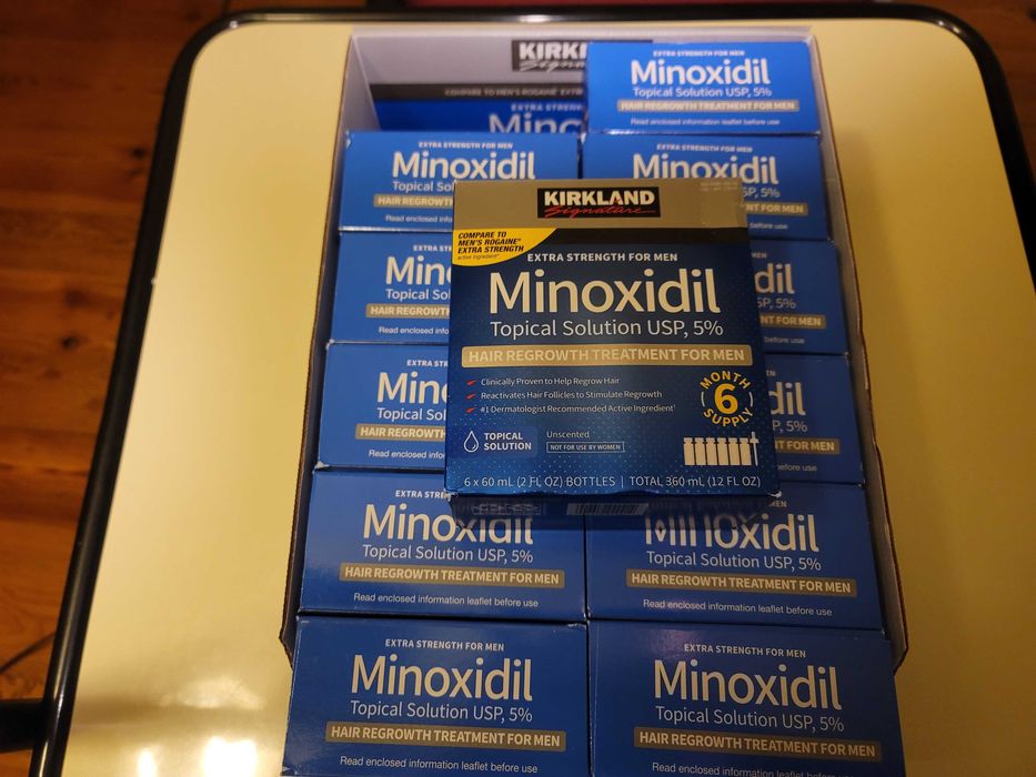 KIRKLAND MINOXIDIL 6 MESES 5% Líquido tópico crescimento cabelo