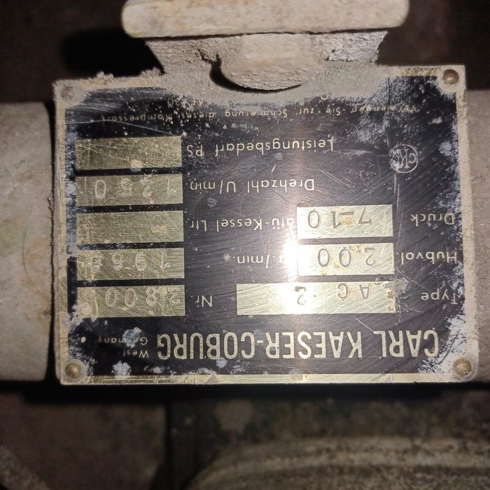 Kompresor Carl Kaser-Coburg