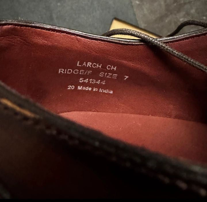 Loake Larch Oxford 41 UK 7 kasztanowe oxfordy buty garniturowe
