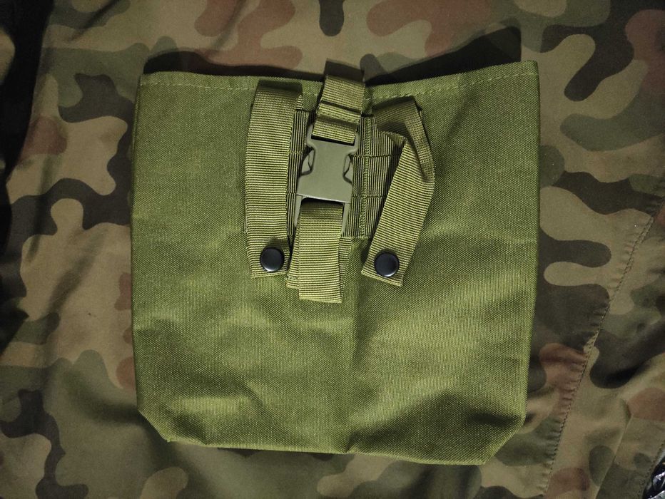 Torba zrzutowa/worek na magazynki pistoletowe 25x22cm, Ranger Green