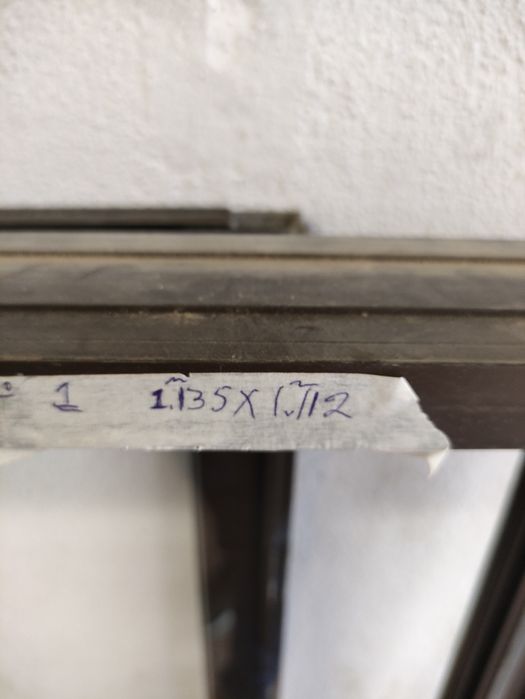 5 janelas de alumínio castanho - vidro simples