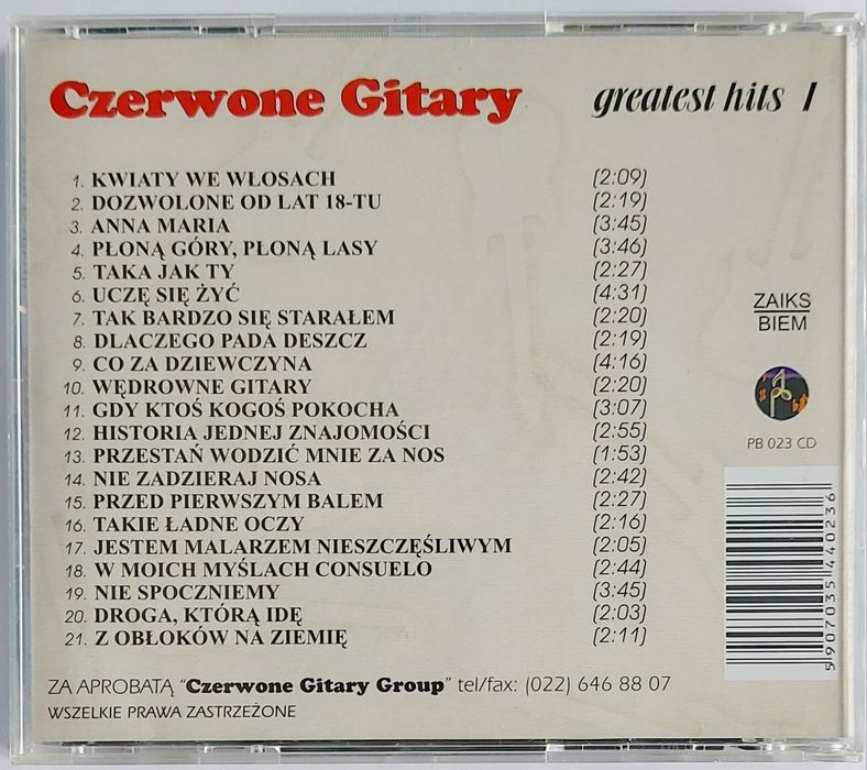 Czerwone Gitary Greatest Hits 1